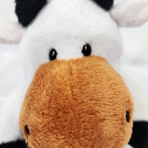 TY 2002 Pluffies 9" Cow "Grazer" Tylux Plush Stuffed Retired Clean & Soft EUC - Picture 2 of 7